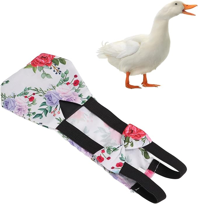 GLOGLOW Washable Chicken Diapers, Reusable Poultry Nappy Breathable Cloth Pet Diaper for Hens, Ducks, Parrots, Geese, Indoor Birds Stops Mess on Furniture Floors