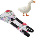 Pet Chicken Diapers,Chicken Goose Duck Loose Tight Belt Diapers Poop Pocket Diapers Peony Flower Pattern for Poultry Pet Used(S)
