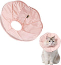 Touchdog Soft Cat Cone Collar, Waterproof Recovery Collar for Cats After Surgery, Lightweight Elizabethan Collar for Kittens, Small to Large