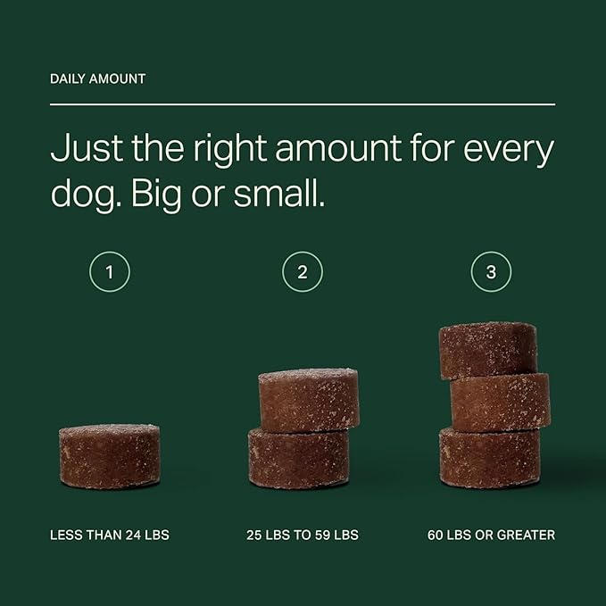 Longevity+ Dog Health Supplement - Dog Vitamins and Supplements for Joint, Muscle, Immune, and Cognitive Health - Vet-Formulated and Made in the USA - for Large Dogs 60 lbs or Greater - 30 Day Supply