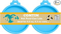 COMTIM Cat Food Can Covers Lids for 5.5 oz Cans, 2 Pack Silicone Cat Food Can Lids for 5.5 oz 5.3 oz Cans...Pet Food Can Covers Reusable Can Toppers Savers for Wet Food