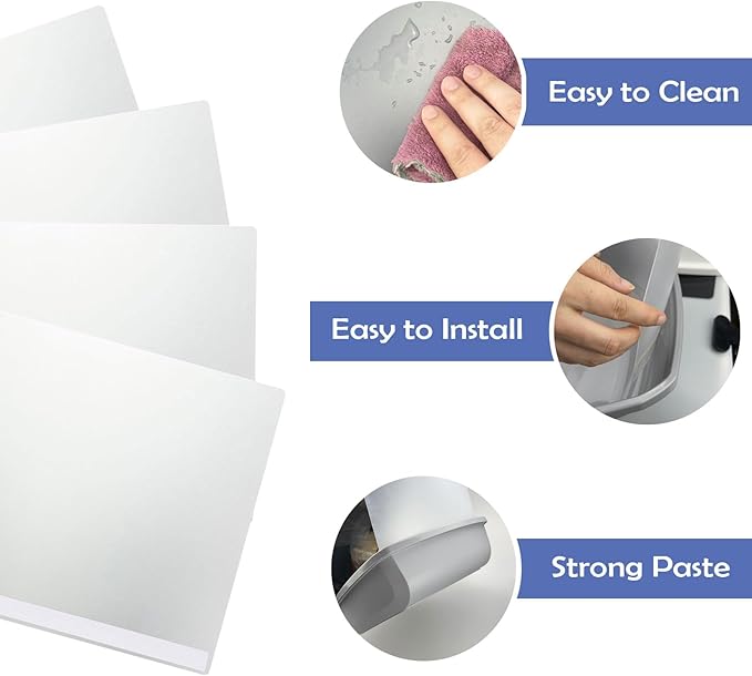 6 Pcs Cat Litter Box Pee Shields, Easy Clean Anti-Splashing Flexible High Side Litter Pan Cat Pee Shields- Litter Box Not Included