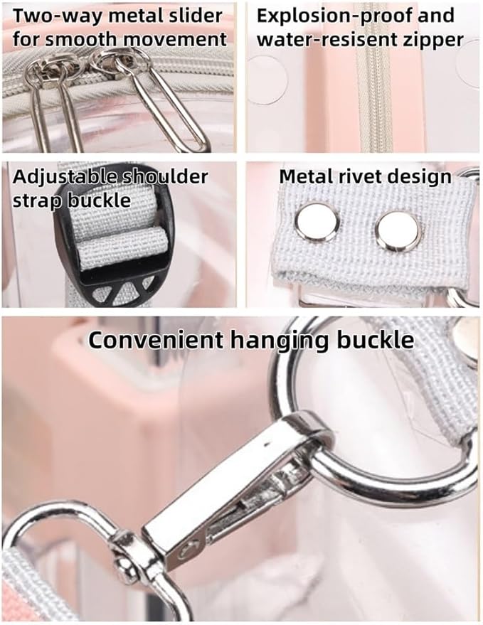 Rolling Cat Carrier, PC Materials Hard Shell Cat Carrier, Pet Carrying Case with Clear Window, Pet Carrier with Pull Rod(Light Pink)