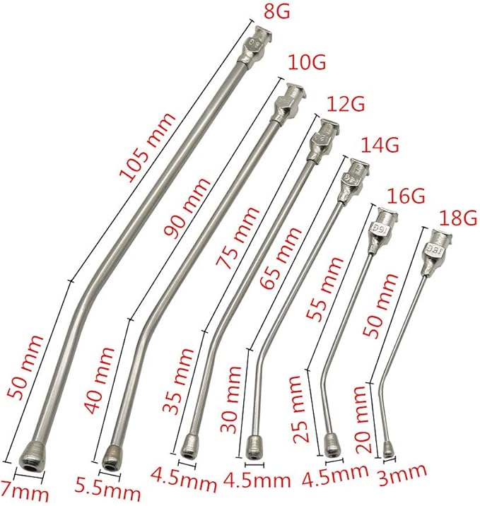 Baby Bird Feeding Syringe Feeding Tubes for Birds Parrot Hand Feeding Syringe with 6 Pcs Curved Gavage Tubes and Stainless Steel Metal Feeding Spoon (20ML)