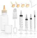 Puppy Kitten Bottle Feeding Kit, Newborn Baby Dog Cat Rabbit Feeding Bottles with Nipples Feeder Pet Nursing Kit