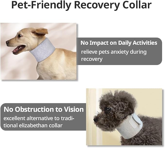 MANON ROSA Cat Neck Brace Elizabethan Collar for Pet After Surgery Recovery Adjustable Breathable Neck Cervical Cone for Small Medium Dogs Puppies Kittens with Spinal IVDD Issues (S 5.5-11",Pink)