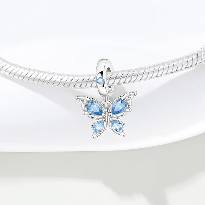 925 Sterling Silver Charm For Bracelets Animals Pets Insects Butterflie Cat Dog Charms Bead For Women Jewelry Gifts