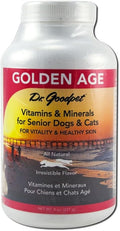 Dr. Goodpet Golden Age Formula Senior Dog & Cat Multivitamin & Mineral Powder with Antioxidant Support, Vitamins C & E, 70+ Trace Minerals & Goat's Milk Whey, Natural Aging Supplement. Made In The USA