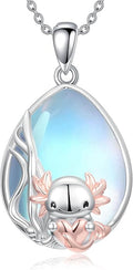 Guinea Pig/Raccoon/Butterfly/Panda/Hummingbird/Giraffe/Rabbit Necklace 925 Sterling Silver Animal Pendant Jewelry Gift for Women Mom