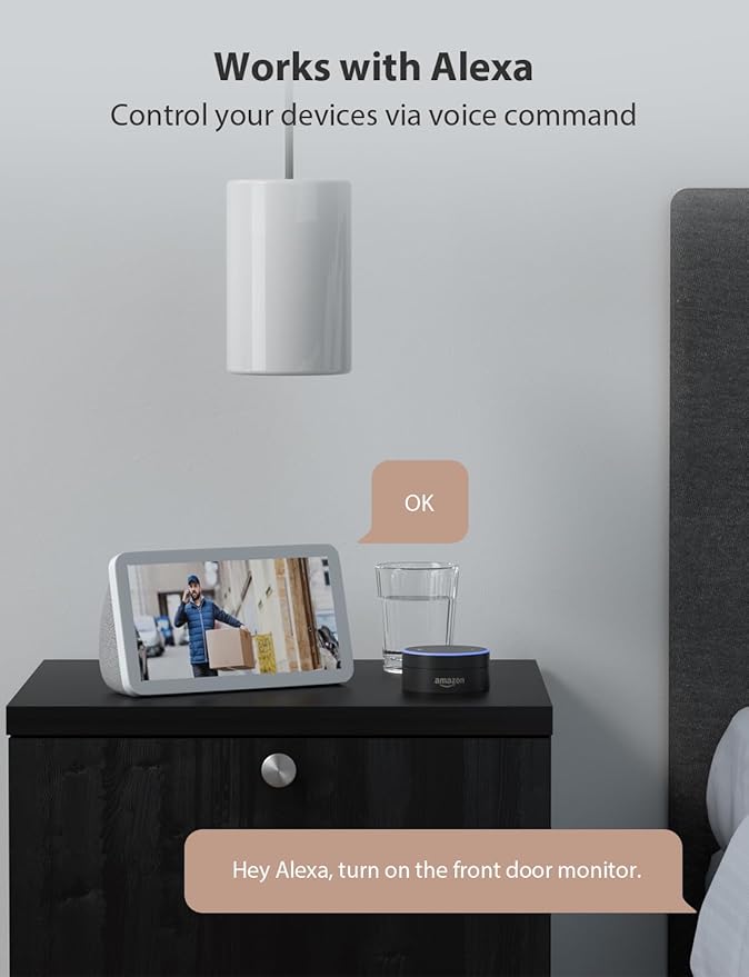 virtavo XD1 Indoor Pet & Baby Camera, No Subscription Required, Dual-Lens 360° PTZ, Motion Tracking, 2-Way Audio, Night Vision, Cloud/SD Storage, Phone App, WiFi, 2-Pack, Power Adapter Included