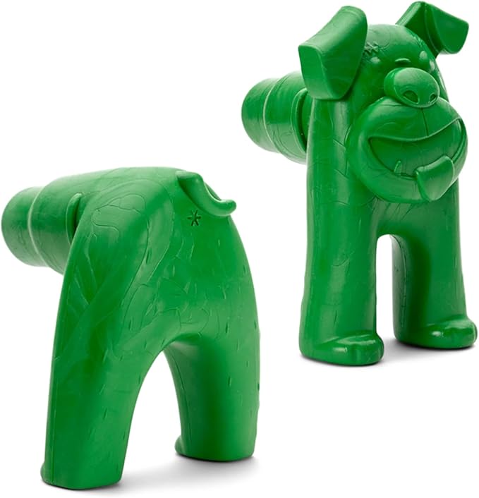 WEST PAW Toppl Stopper Durable Freezer Insert Accessory for Dog Treat Toy- Secure Leak Proof Design for Mess Free Prep of Frozen Fillings and Easy Clean Up - Clover Green