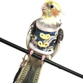 Bird Clothes, Bird Diapers, Handmade Pullover Sweaters Flight Suits Winter Warm Clothing, Role-Playing Photos Prop (Blue,XL)
