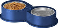 Newget Stainless Steel Dog Bowl Set, 304 Metal Dual Food & Water Bowls for Dogs & Cats, Large Capacity Pet Feeder, Anti-Skid Dog Dish for Small/Medium/Large Pets
