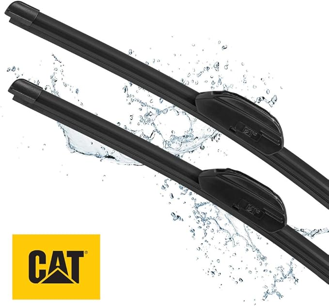 CAT Clarity Wiper Blades (2-Pack), Premium Performance Direct OEM Replacement, Universal Fit Front Windshield Wiper Blades, Durable Streak-Free Spotless Silent Easy Installation - 22" + 17"