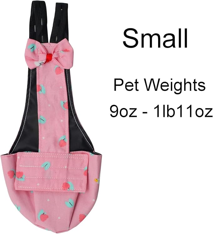BestParts Adjustable Diaper Waterproof Reusable Diapers, Cloth Diaper Wearable Poultry for Farm Pet Goose, Pet Duck,Pet Chicken, (Pink Swan, S(0.55-1.65pounds), 1, Count)