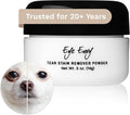 Eye Envy Tear Stain Remover Powder for Dogs and Cats. 100% Natural, Safe. Apply Around Eyes. Absorbs and Repels Tears. Keeps Area Dry. Treats The Cause of Staining. Made in The USA. (.5 oz)