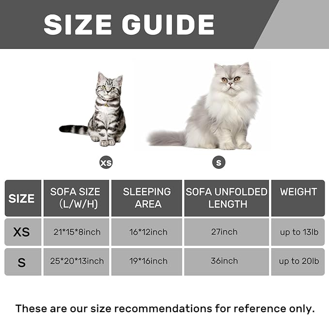 Hollypet Cat Bed Fluffy Plush Mutifuctional Double-Layer Soft Pet Couch Orthopedic Sofa Nest Beds for Small Cats and Dogs, Cream (25x20x13 inch)