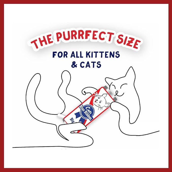 Huxley & Kent Kicker Cat Toy | Cats Blue Ribbon | Large Strong Catnip Filled Crinkle Cat Toy | Plush and Burlap Toy Promotes Natural Hunting Instinct | Kittybelles