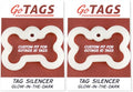 GoTags Dog Tag Silencers, Glow in The Dark Silencer to Quiet Noisy Pet Tags