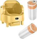 Self-Cleaning Cat Litter Box Liners,Replaced Waste Bags-2 Rolls, Cat Litter Waste Receptacles Bags Thickened Leak-Proof & Odor-Control for Open-Top Self-Cleaning Cat Litter Box (Orange)