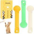 3PCS Cat Treat Spoon, Lickable Cat Treat Spoon Squeeze, Multi-Function Cats Treats Feeder for Pet Liquid Snack and Wet Food(Beige&Green&Orange)