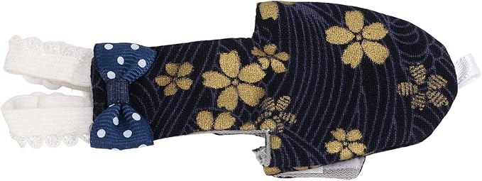 Bird Diaper Adjustable Soft Cotton Pet Bird Nappies for Macaw Cockatiels Finches, Golden Flower Pattern, 1 Pack (25.5cm Tibetan Golden Flower)