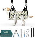 Dog Grooming Hammock – Cat and Dog Hammock for Nail Trim Set with Clippers, Comb – Durable Pet Sling for Nail Trimming – Breathable Fabric Clipper Bag for Small Pets