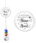 Pet Memorial Suncatcher Your Light Will Always Shine in My Heart - Dog Memorial Gifts - Pet Loss - Thoughtful Dogs and Cats Remembrance - Pet Sympathy - Bereavement Gift