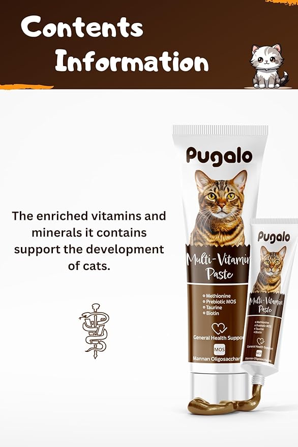 Cat Multi Vitamin, Multivitamin for Cats, Lickable Multivitamin 100ml 3,5oz (Adult)