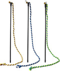 Cat Wand Toys, 3 PCS String Kitten Toys Colorful Hemp Rope Kitten Stick Kitty Teaser Wand Interactive Cat Toys for Indoor Playing