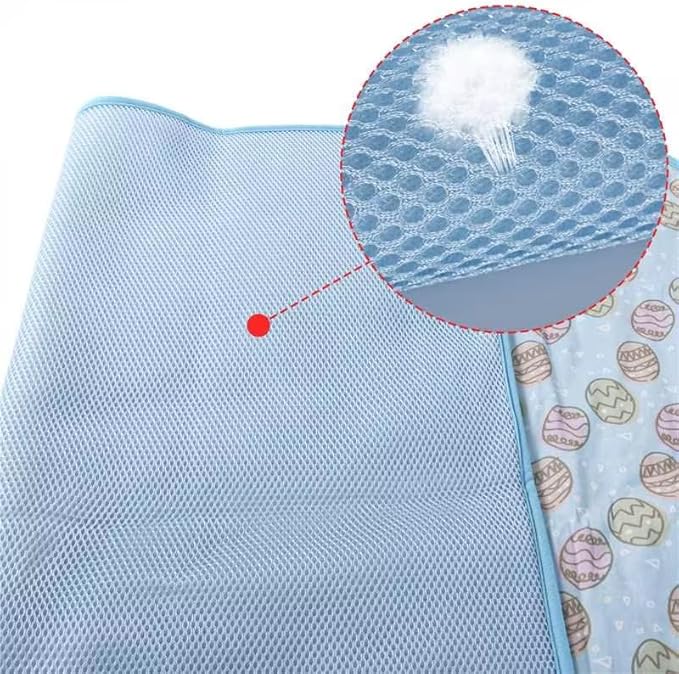 NACOCO Pet Cooling Mat Cat Dog Cushion Pad Summer Cool Down Comfortable Soft for Pets and Adults (S,Blue)
