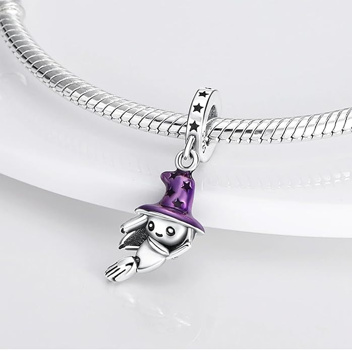 Pet Charm, Cute Dog Charm, Animal Dangle Charm, Sterling Silver Charm, Gift For Women, Friends, Wife, Mother, Christmas, and Halloween, Compatible With Pandora