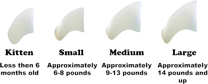 6 Month Supply Soft Nail Caps for Cats Pearl Medium - Extra Adhesives