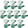 balacoo Automatic Bird Water Feeder 10 Pack Leak-Proof Plastic Water Dispensers for Parakeets Pigeons Small Birds Compact 3.34X2.75X1.57 Inch Cage Compatible