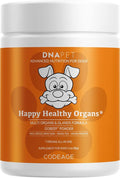 DNA PET Happy Healthy Organs & Glands Supplement for Dogs, Freeze-Dried Raw Grass-Fed Beef Liver Heart Kidney Spleen Pancreas Bone Marrow, Bovine Thymus Multi Organ Powder, Canine Vitamins, 3 oz
