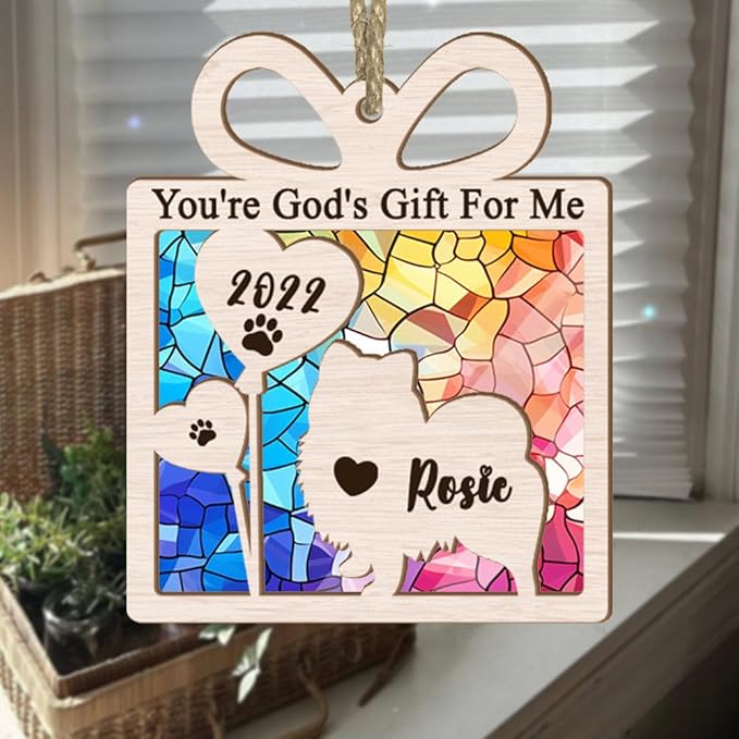 Dog Memorial Ornament,Pet Loss Gifts for Dog Lovers