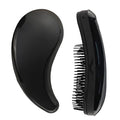 Comma-Shaped Small Dog Brush, Fit for Yorkie, Shih Tzu, Maltese Maltipoo Pomeranian - Gentle Soft Bristles for Effortless Pet Hair Removal, Puppy Essentials (Black)