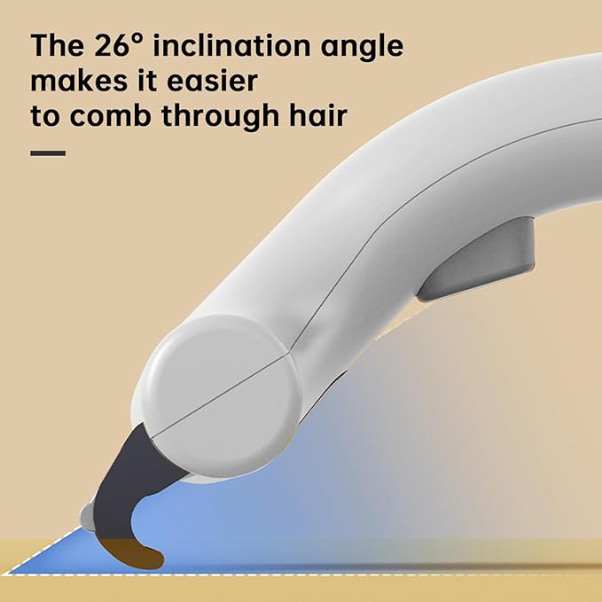 Undercoat Rake for Dogs & Cats, Deshedding Brush for Long haired Pets,Dog Brush for Shedding with Release Button,Best Cat Undercoat Brush&Deshedding Tool for Grooming (White)