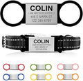 Personalized Dog & Cat ID Tags - No Noise, Engraved, Slide On - Custom Collar Tags for Small, Medium & Large Pets - Silent Identification