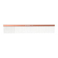 Furzone 2-in-1 Megal Greyhound Comb for Dogs (Medium/Coarse), 69 Stainless Steel Pins Dog Comb, Aluminum 24.5cm Handle,Lightweight,Gently Remove Dogs’ Head/Body Fur, Professional Grooming Accessories