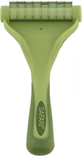 Coastal Pet - Safari - Shed Magic De-Shedding Tool for Dogs with Short to Medium Hair, No Color, Medium (6.25" L x 3.5" W)