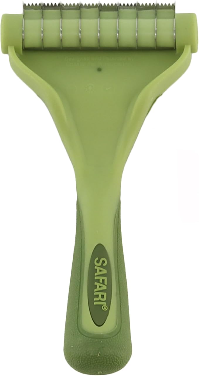 Coastal Pet - Safari - Shed Magic De-Shedding Tool for Dogs with Short to Medium Hair, No Color, Medium (6.25" L x 3.5" W)