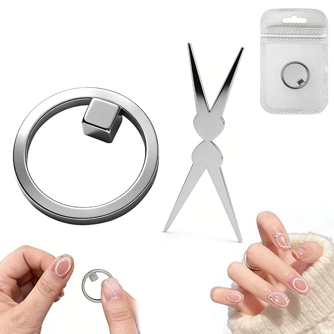 Ring-Shaped Cat-Eye Magnets, Magnet for Cat Eye Gel Polish, 𝐂at 𝐄ye Nail 𝐌agnet, Ring 𝐂at 𝐄ye Nail 𝐌agnet Tool, Y & 𝐑ing Strong 𝐌𝐚𝐠𝐧𝐞𝐭 𝐍ail Tool (1 set)