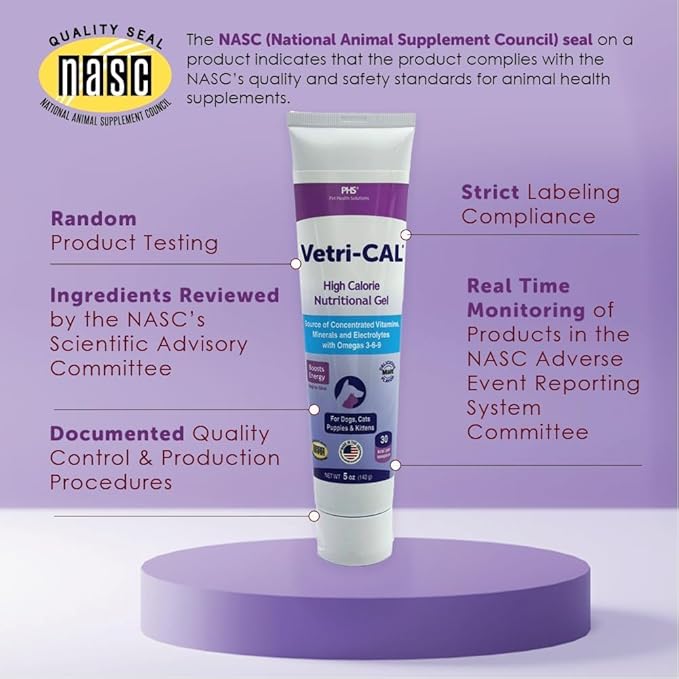 High Calorie Nutritional Gel for Dogs & Cats – Appetite Booster with Omega 3-6-9, Vitamins A-D-E-B – Recovery & Energy Support – Tasty Malt Flavor – 5 oz Tube (2 Pack)