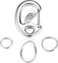 Flip Clip Carabiner Dog Tag Clips - Quick Release Collar Clips for ID Tags, Pet Safety, and Keychains - Small, Secure Carabiner Clips for Dog Collars, Keys, and More