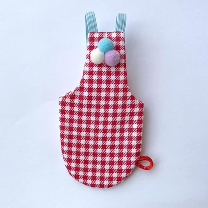 Bird Flight Suits Diapers, Parrot Flight Suits Diapers for Monk Parakeets, Cockatiels Flight Suits, Parrot Clothes, Bird Training Nappy Suit Liners Clothes (Red,Budgier)