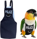 Bird Diaper Flight Suit, Cute Cosplay Parrot Clothes, Easy-to-Wear Washable Nappy, Durable Metal Ring Harness for Cockatiel, Conure, African Grey, Parakeet Outdoor Flying (Without Leash,XL)