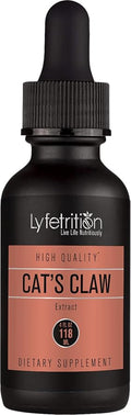 Lyfetrition Cat’s Claw 540mg, 4 Oz Liquid, 220 Servings, Made in USA, Quick Absorption, Quality Potent Ingredients, Third-Party Tested, Non-GMO, GMP Certified, Cruelty-Free Products