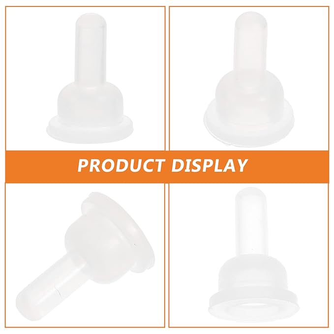 40pcs Pet Nurser Nipples Silicone Replacement Pacifiers - Soft Pet Food Feeding Bottle Nipple Pacifier for Kitten Puppy Rabbit Chinchillas Small Animals Nursing Suckling Tool Accessory Supplies