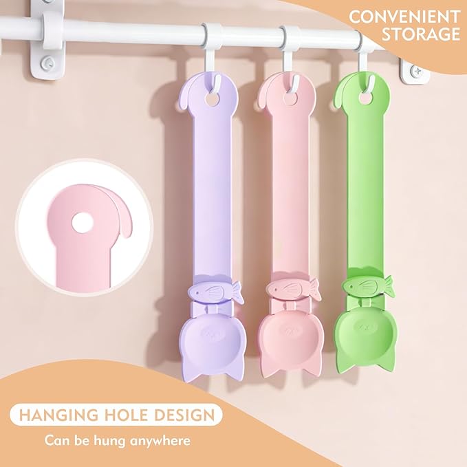 WRW 3 Pcs Cat Treat Spoon, Lickable Cat Treat Spoon Squeeze for Small Pets, Multi-Function Cats Treat Feeder for Licky Treats & Wet Food